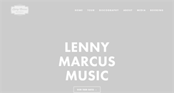 Desktop Screenshot of lennymarcusmusic.com